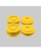 Membranes d'amortisseurs Bumpy V2 jaunes pour Agama (4) RC-PROJECT