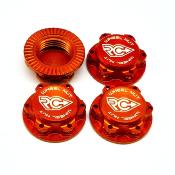 Ecrous de roues 17mm - Orange RC-PROJECT