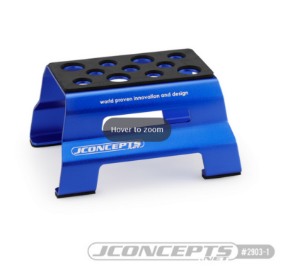 Plateau de stand métal bleu 1/8e et 1/10e  J-CONCEPTS