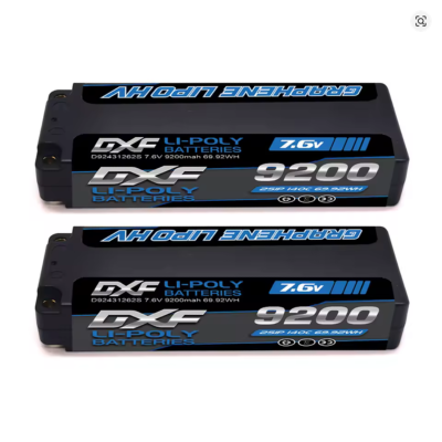 Lot 2 accus 9200mAh 140C 5mm Deans blue (par 2) DXF POWER