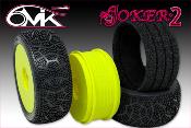 Pneus JOKER-2 + Inserts BLACK + jantes "MEGA" (la paire) 6-MIK