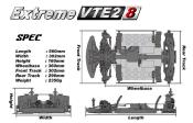 NEW Kit Hyper VTE-2 V2 Brushless 1/8eme roller 80% HOBAO RACING