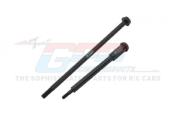 Axes de roues avants/arrières (1+1) acier-carbone pour moto Losi GPM