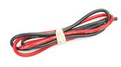 Fil silicone gauge 12 rouge & noir CORE-RC