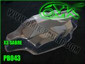 Carrosserie lexan pour Hong Nor X3 Sabre (non-peinte) 6-MIK