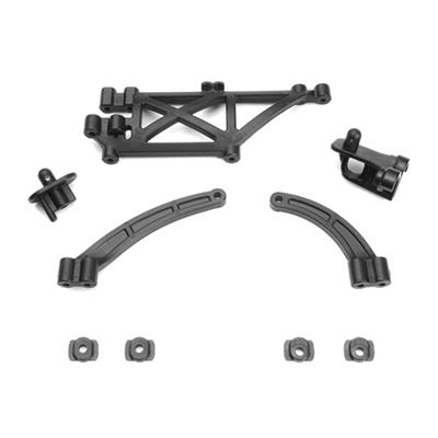 Chassis Brace, Body Mount Set (EB410/ET410) TEKNO-RC