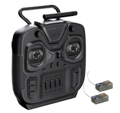 Radio SR6S-EVO 2.4GHz 6 voies AVEC 2 récepteurs ABSIMA