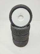 PNEUS DASH GOMME BLEU MONTÉS SUR JANTES BLANCHES (4) - 5% D'USURES 6-MIK