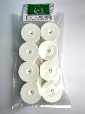 Lot de 4 paires de jantes arrières 4x4 et 4x2 (55x38mm) (hex. 12mm) blanches  PR RACING