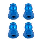 Fixations hautes d'amortisseurs 10mm bleues (4) TEAM-ASSOCIATED