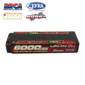 Batterie LiPo 2S HV 7.6V-6000-130C (5mm) GENS-ACE