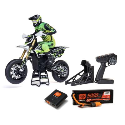 1/4 Promoto-SM FXR Supermoto Motorcycle RTR (Batterie et chargeur inclus), White LOSI