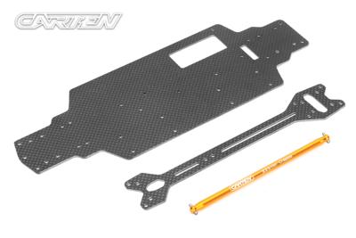 Kit chassis/platine sup./cardan central pour M210 225mm CARTEN