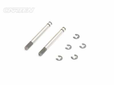 Tiges d'amortisseurs avants 32mm + clips (2+5) T410 RALLY CARTEN