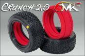 Pneus Crunch 2.0 avant 4x4 Vert + Inserts (la paire) 6-Mik