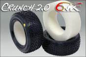 Pneus Crunch 2.0 avant 4x4 Orange + Mousses (la paire) 6-Mik