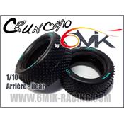 Pneus Crunch avant 4x4 orange seul (medium) (la paire) 6-Mik
