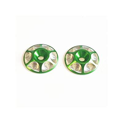 Rondelles d'aileron aluminiums V2 (choix de couleurs proposés) DONUTS RACING