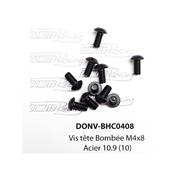 Vis têtes bombées M4x8 Acier 10.9 (10) DONUTS RACING