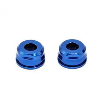 Bouchons inférieurs d'amortisseurs aluminiums bleus MT Sport Plus 2 (2) Hobao