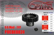 Pignon moteur acier module 0.8