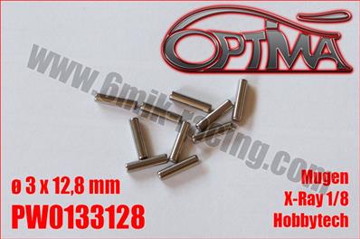 Goupilles de cardanS Ø3 x 12.8mm pour Xray / Mugen (10) 6-MIK