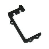 Steering servo brace (aluminum, gun metal anodized)