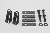 Support servo en aluminium + cales carbones