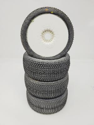 PNEUS RAPID GOMME 9/22 MONTÉS SUR JANTES BLANCHES (4) - 5% D'USURES 6-MIK