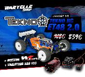Combo Tekno RC ET48 2.0 + Variateur XR8 150 A + Moteur WS Line 4074 