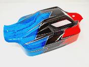 CARROSSERIE VS2 ROUGE/GUN METAL/BLEU PEINTE POUR VS2 HOBAO RACING