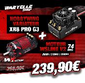 Combo Variateur XR8 PRO G3 + Moteur 4274  V2 (KV au choix) WS-LINE