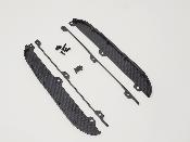 Bavettes de protection de châssis Carbone Usinées pour carrosserie large de EB48 2.X LR PROD