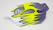 Carrosserie VSE Blanc/Jaune Fluo/Violet Métal peinte pour VSE HOBAO RACING