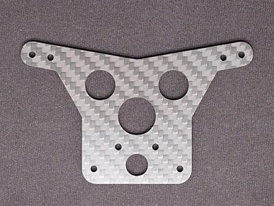 Tour d'amortisseur Arriére Carbone type d'origine pour RC10 ép. : 2.5mm LR PROD