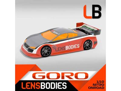 Carrosserie "GORO" Light 200mm piste 1/10e pancar LENS BODIES