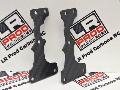 Renfort de triangle superieur avant carbone 1.5mm (2) pour MP11 LR PROD