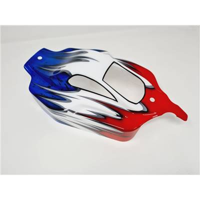 Carrosserie VSE Bleu/Blanc/Rouge peinte pour VSE HOBAO RACING