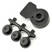 Sauve-servo large plastique noir "extra fort" pour Futaba/Savöx