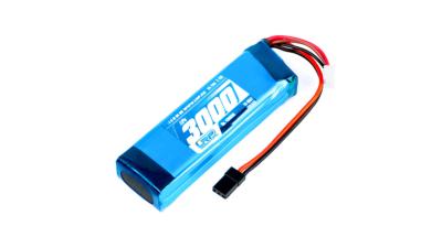 Accu Lipo 2S 7.4V 3000mAh plat pour Sanwa M12/M12S/MT-4/MT-4S/MT-S/Exzes-Z/SD-10GS/Futaba T7/T10 LRP