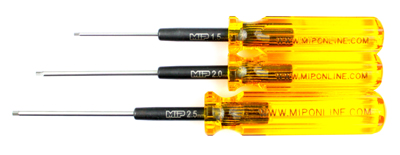 Set de 3 tournevis métriques 1.5 , 2.0 et 2.5mm (3) MIP