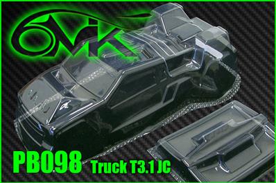 Carrosserie Truck RC10 T6.1 non-peinte (livré avec aileron arrière) 6-MIK