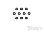 Rondelles Coniques Alu Noires 3mm (10) T-WORK'S