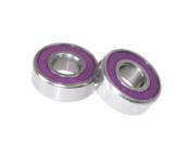 Roulements flasqués violet 6x15X5mm (2) SERPENT RACING