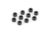 Rondelles aluminiums noires 3x6x3.0mm (10)