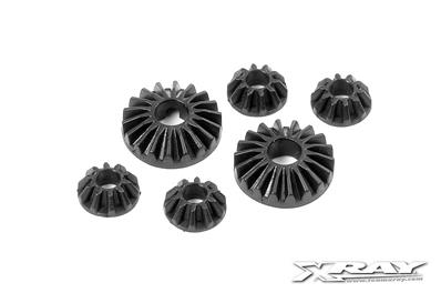 Composite differential bevel gear (4+2) X-RAY