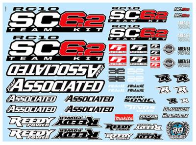 Stickers Associated SC6.2 Team Associated