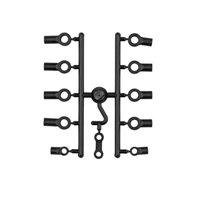 Jeu de chappes d'amortisseurs noires RC10 TEAM-ASSOCIATED