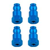 Fixations hautes d'amortisseurs 14mm bleues (4) TEAM-ASSOCIATED