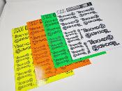Autocollants TEKNO RC - différents choix de couleurs WS-Line